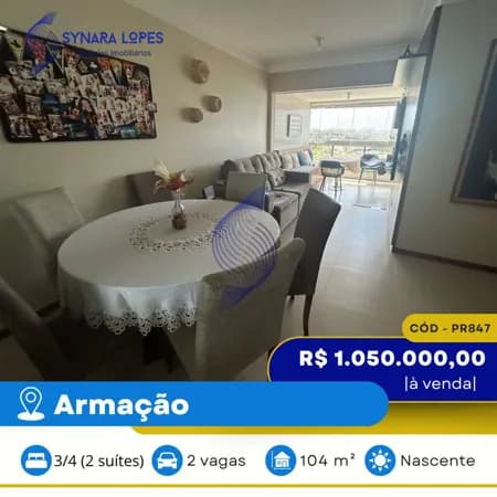 VENDO APARTAMENTO 104 M² | 03 QUARTOS | ATLANTIC HOUSE | ARMAÇÃO | SALVADOR | BAHIA