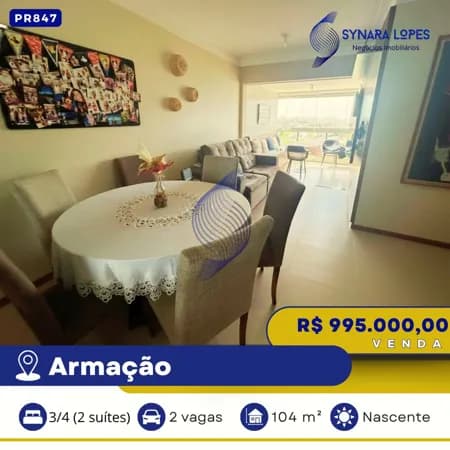 VENDO APARTAMENTO 104 M² | 03 QUARTOS | ATLANTIC HOUSE | ARMAÇÃO | SALVADOR | BAHIA