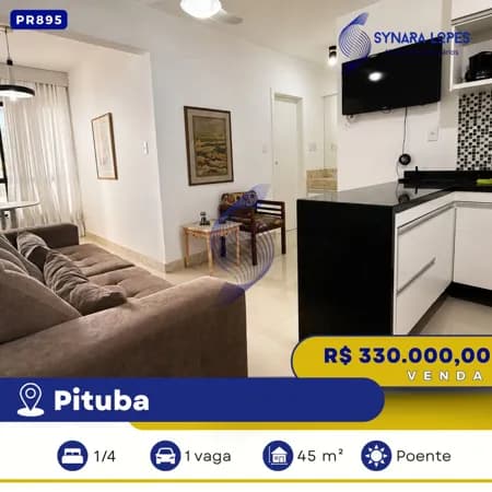 VENDO APARTAMENTO 45 M² | 01 QUARTO | NEW HEAVEN RESIDENCE | PITUBA | SALVADOR | BAHIA