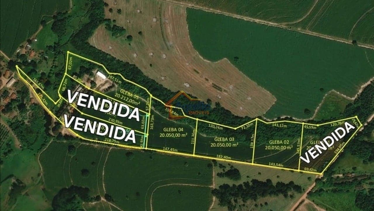 GLEBAS COM NASCENTES, RIBEIRÃO E BOA TOPOGRAFIA