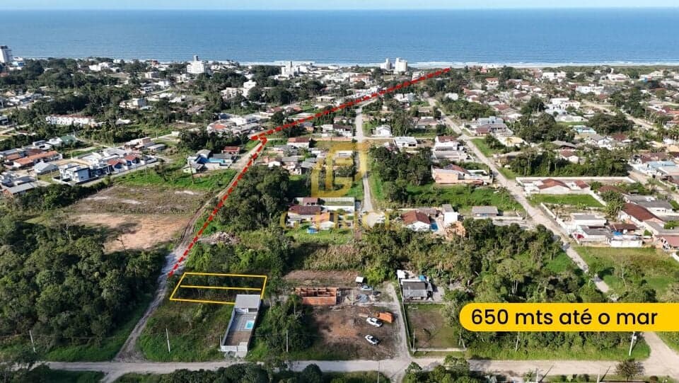 Excelente Terreno Localizado a 600 mts do Mar Parcelamento Direto com o Proprietário
