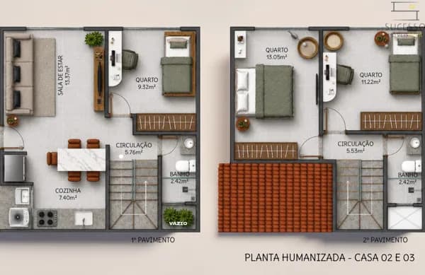 Casa Duplex na planta à venda em Nova Suíça