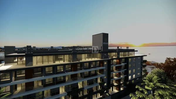 Maxxi View Jurerê: Apartamento de 1 Dormitório com Espaço Ampliado, Lavabo e Vista para o Mar em Florianópolis
