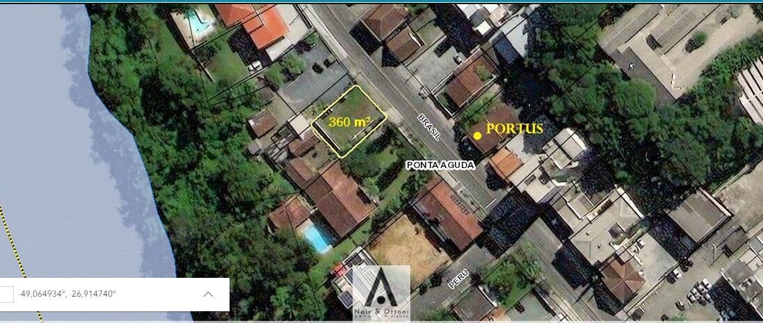 Terreno em excelente localização na Ponta Aguda!