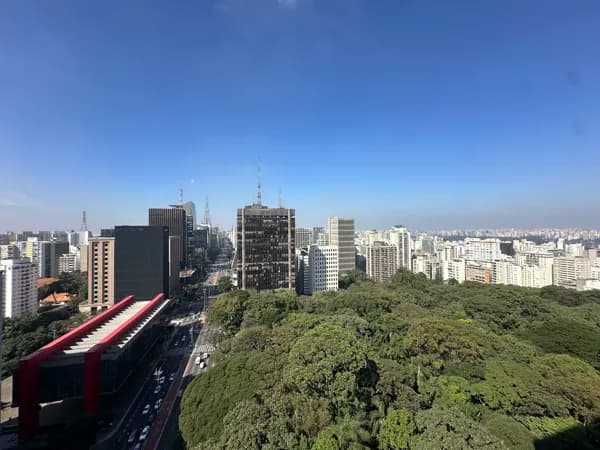 Apê com vista livre de cair o queixo na Avenida Paulista