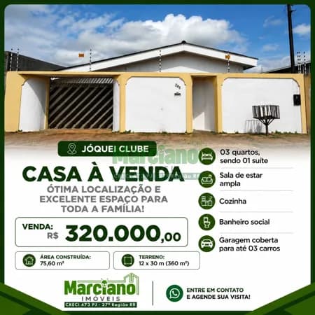 Casa em Boa Vista - Jóquei Clube