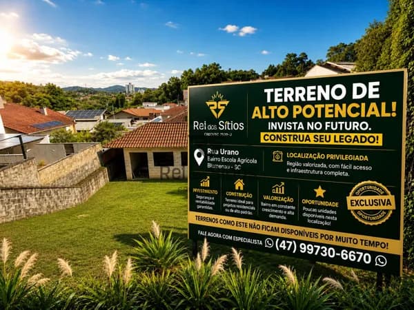 Terreno com casa em fase de acabamento!