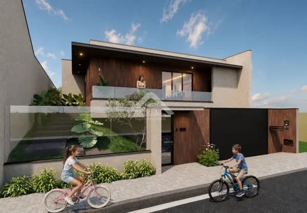 Casa moderna com 1 suíte + 02 quartos e piscina