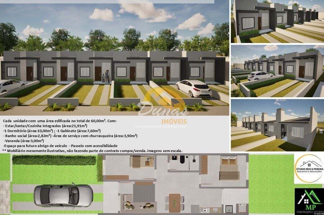 Casa Geminada à venda no Balneário Tiarajú - Tramandaí/RS