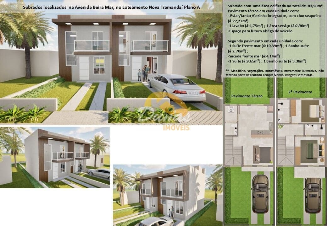 Casa Duplex à venda na beira mar de Nova Tramandaí - Tramandaí/RS