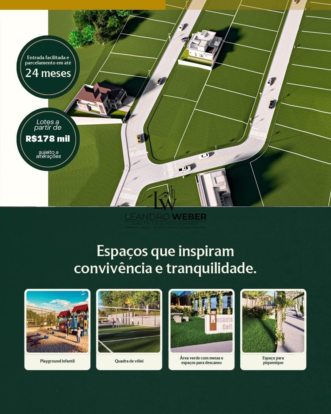 Loteamento Recanto da Colina - Centro de Antônio Carlos - SC