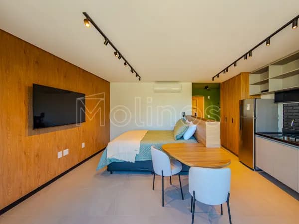 Apartamento à venda em frente ao Shopping Anália Franco, 42m², mobiliado, 1 vaga de garagem