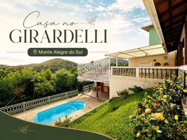 Casa Térrea em Estância Girardelli, Monte Alegre do Sul/SP