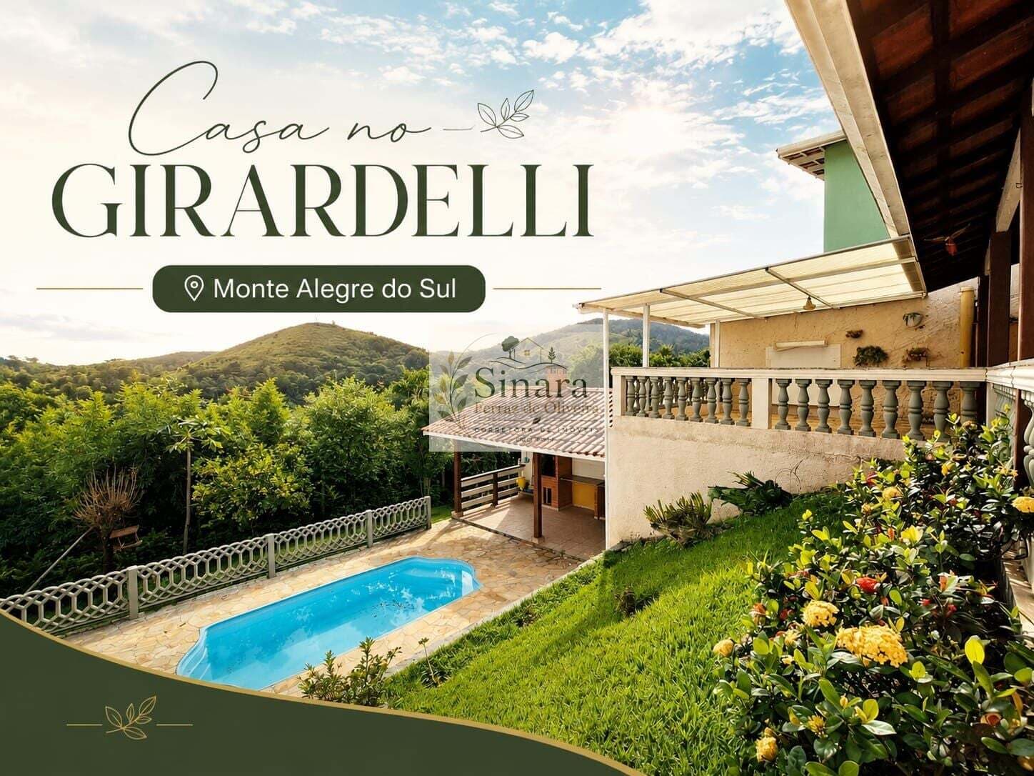 Casa Térrea em Estância Girardelli, Monte Alegre do Sul/SP