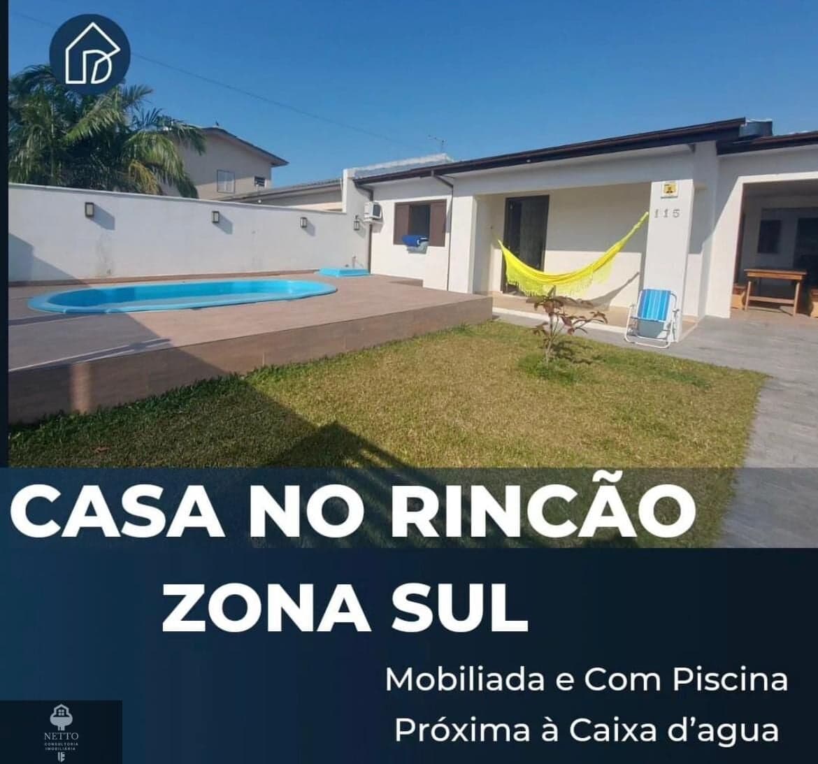Casa Averbada no Balneário Rincão – Porteira Fechada com Piscina