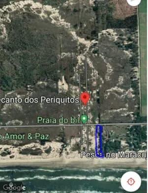 Terreno para sítio de frente para o mar