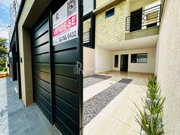 Sobrado pronto para morar no Minha Casa Minha Vida | 3 quartos com suíte em Goiânia
