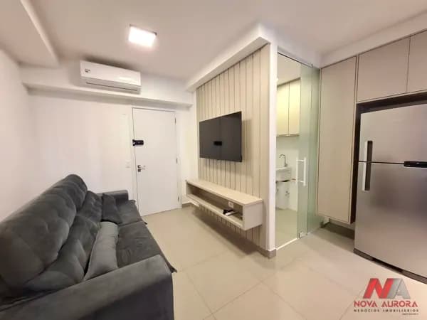 Apartamento semimobiliado novo 01 dormitório para locação próximo ao Plaza Shopping - São José do Rio Preto/SP