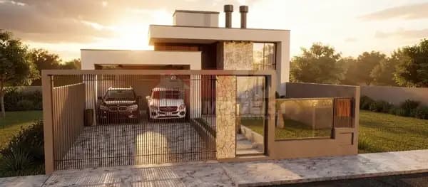 Casa de Alto Padrão em obras com 3 Suítes na Urussanguinha em Araranguá SC