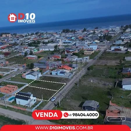Terreno à venda no Bairro Areias Brancas, Escriturado, em Balneário Arroio do Silva/SC