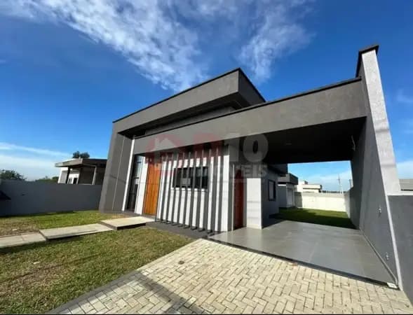 Casa Moderna à Venda no Caverazinho em Araranguá/SC | 180m² | Pé-Direito Duplo | 3 Quartos