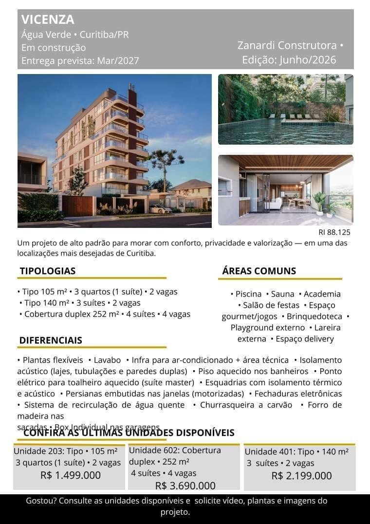 Lançamento Água Verde