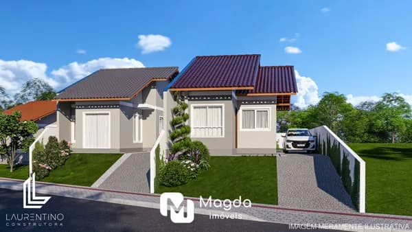 Conheça esta charmosa casa no bairro Warnow, em Indaial-SC