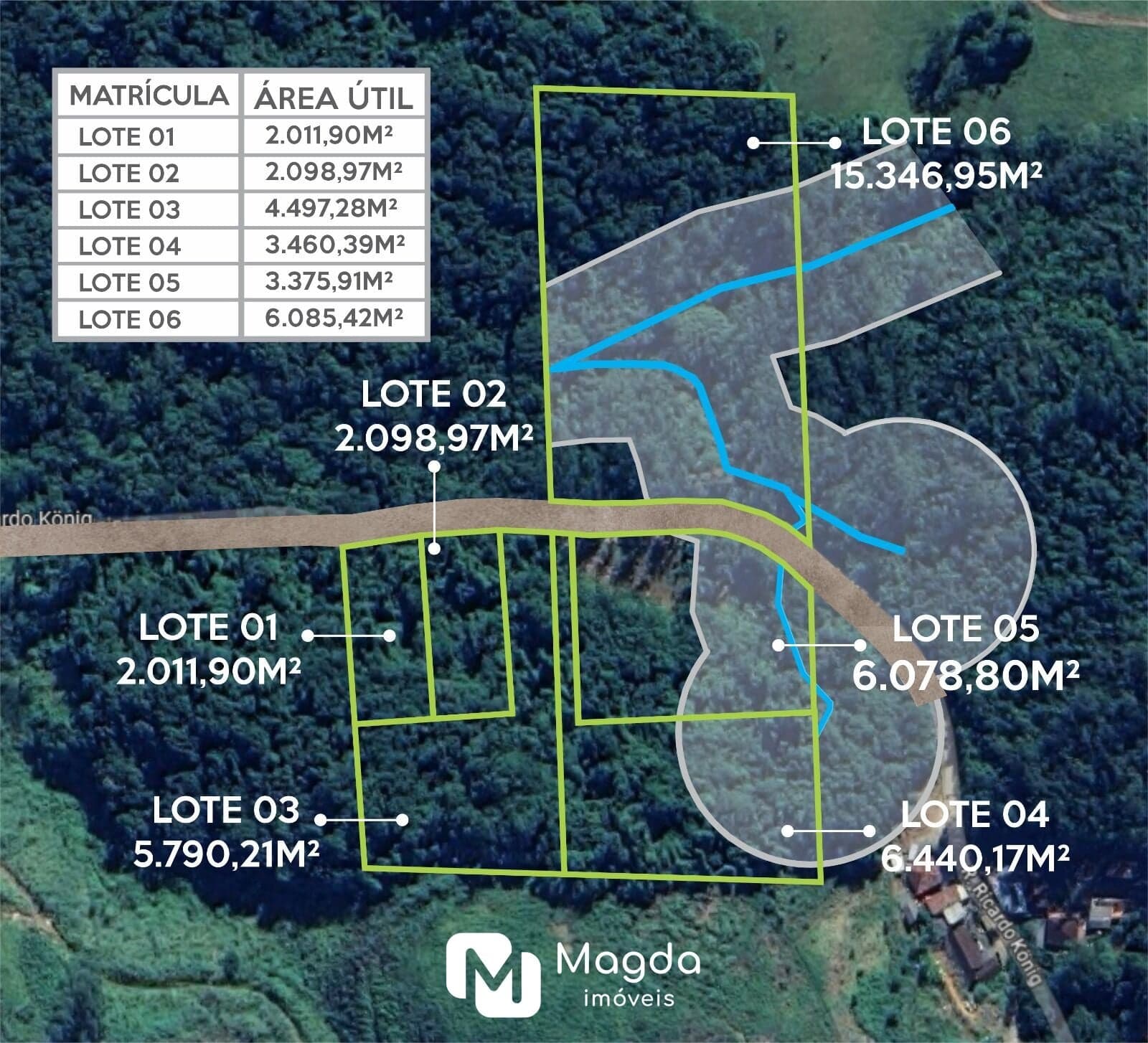 Terreno com potencial para residência, hospedagem e mini sítio no Bairro Testo Central na cidade de Pomerode com 5.790,21m².