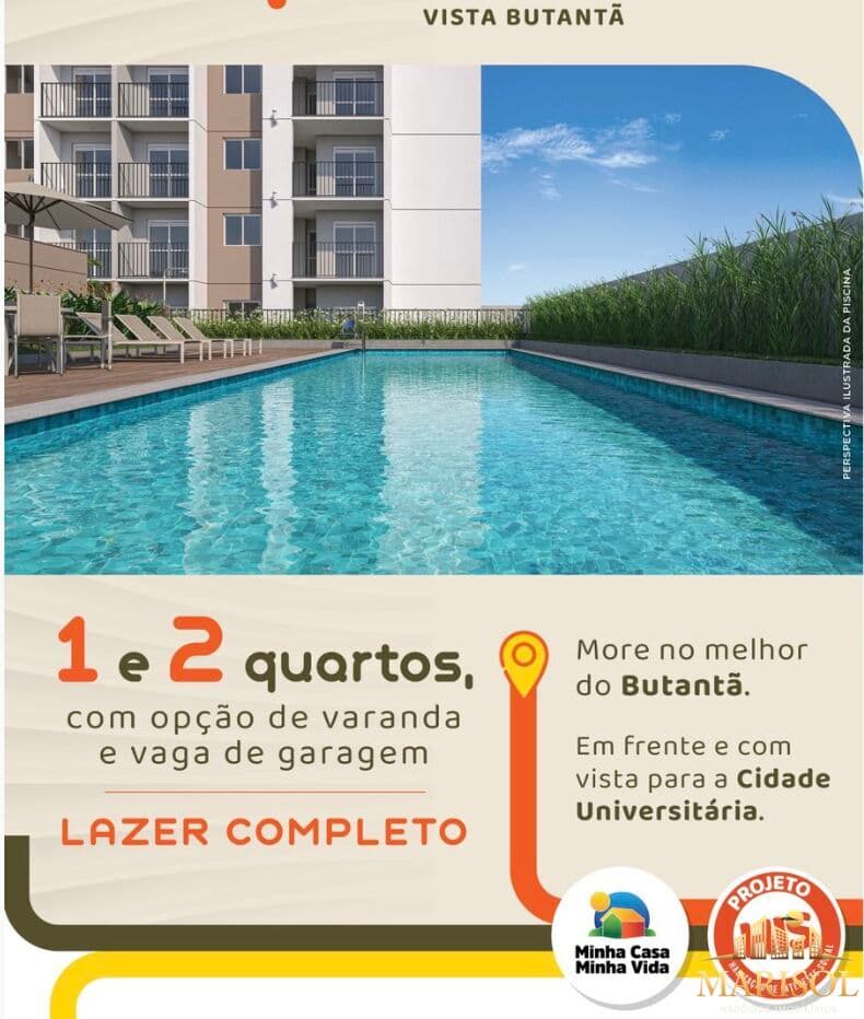 Apartamento 1 ou 2 dormitórios Vibra Vista Butantã Próximo ao Portão 3 da USP