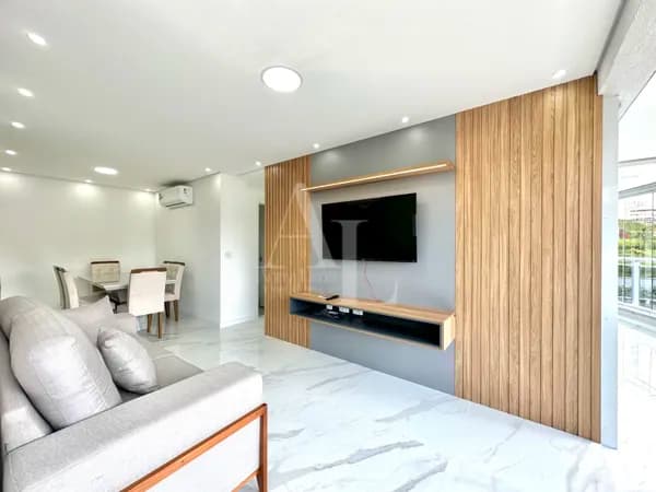 Apartamento mobiliado para locação com 90m2, 3 dormitórios