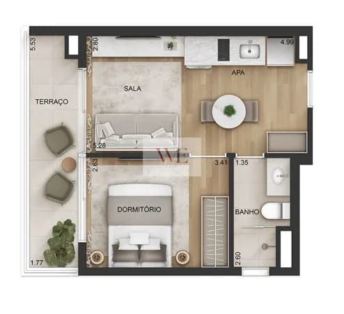 Locação – Pacote R$ 6.900,00 – 44 m² – Jardim Paulista
