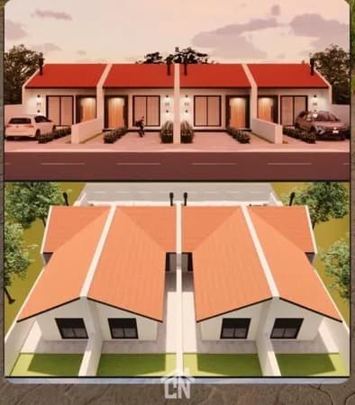 Casas em fase final de construção no Loteamento São Francisco