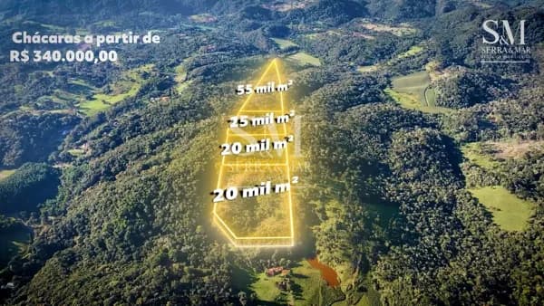 🌲Chácaras a partir de 20.000m² no Rio Vermelho - São Bento do Sul !!!