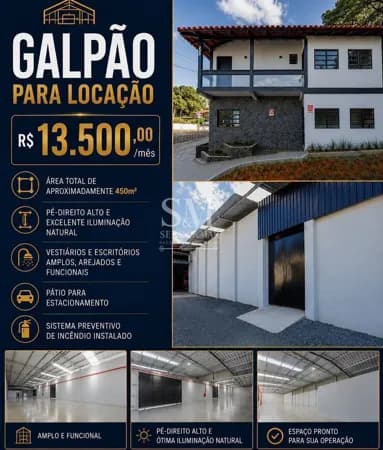 🏢 GALPÃO PARA LOCAÇÃO EM JOINVILLE/SC