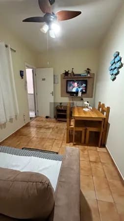 Apartamento Mobiliado à venda no bairro Tupi em Praia Grande, SP. Com 1 dormitório!