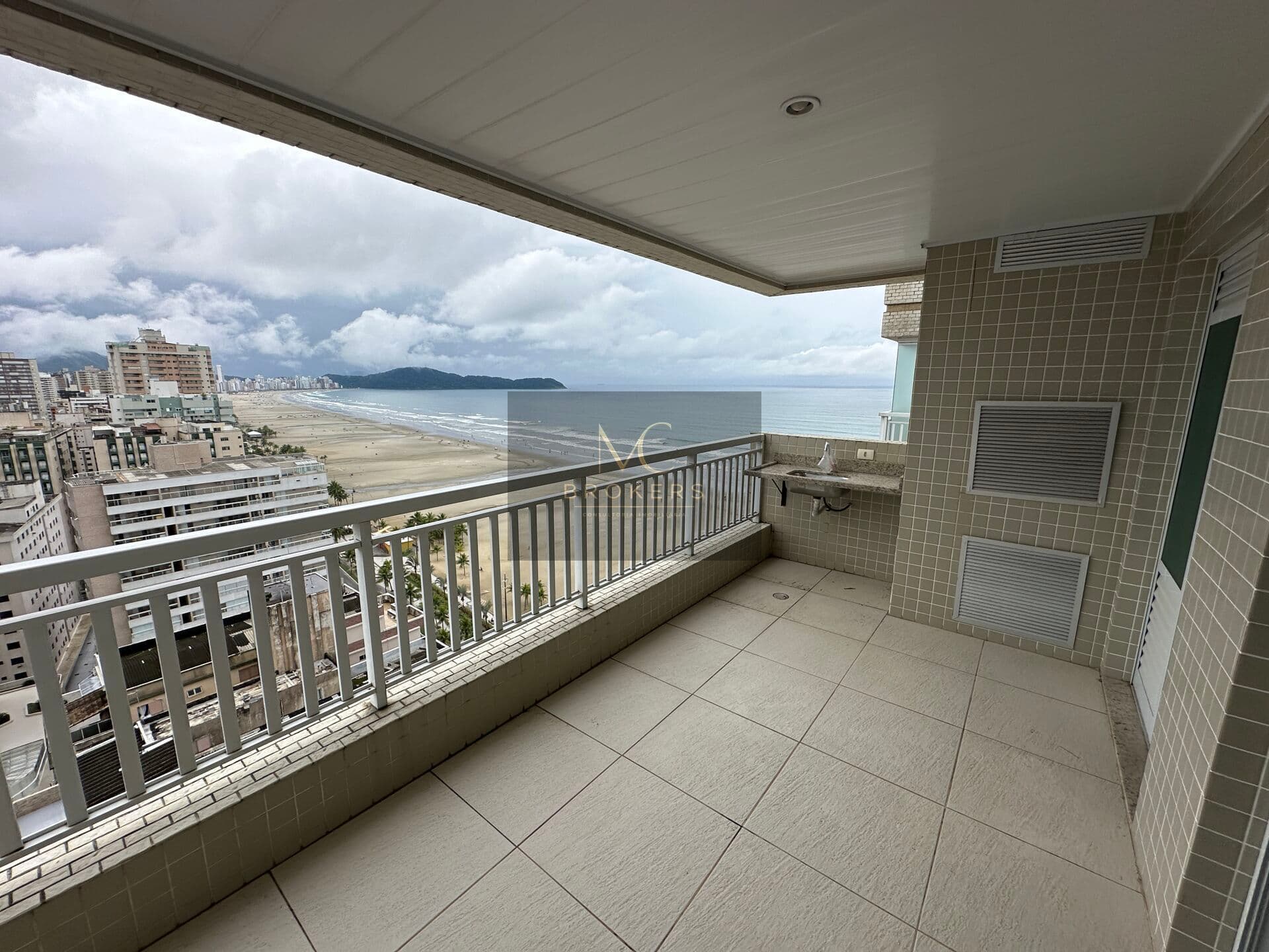 Apartamento com 2 dormitorios sendo 1 suite, frente mar, alto padrão, Aviação - Praia Grande