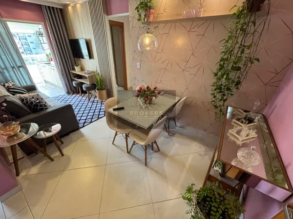 Apartamento 2 dormitórios sendo 1 suite, 1 vaga, Boqueirão