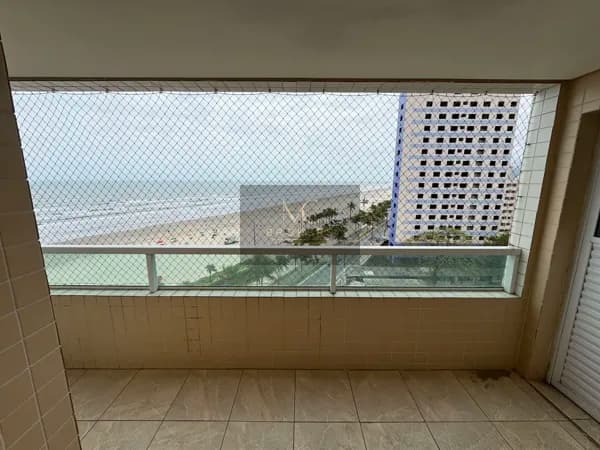 Apartamento vista mar 2 dormitórios sendo 1 suite, 1 vaga, caiçara