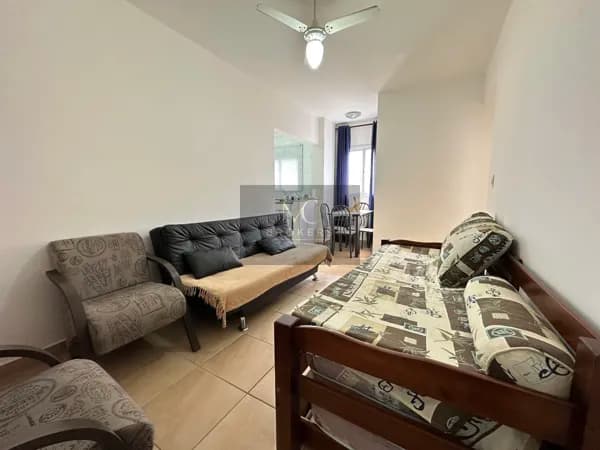 Apartamento Mobiliado à venda no bairro Tupi em Praia Grande, SP. 1 dormitório!