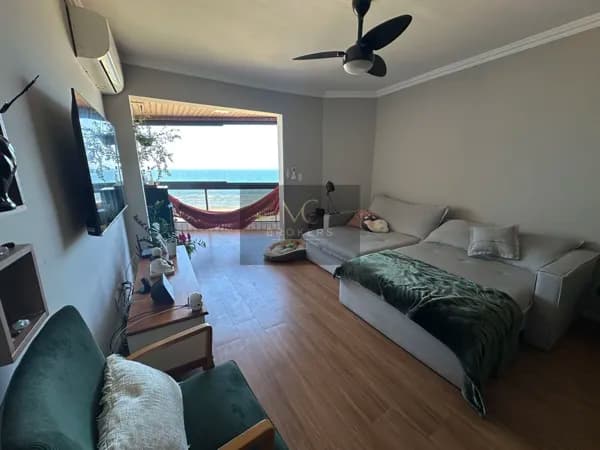 Apartamento frente mar 3 dormitórios 1 suíte e 1 vaga de garagem