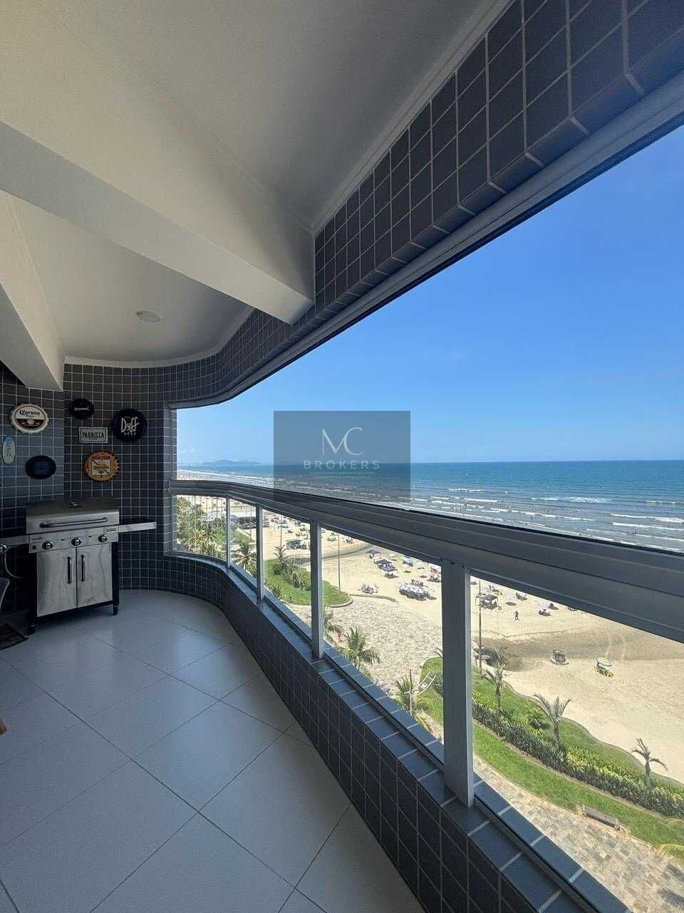 Apartamento frente mar 3 dormitórios 1 suíte e 2 vagas de garagem
