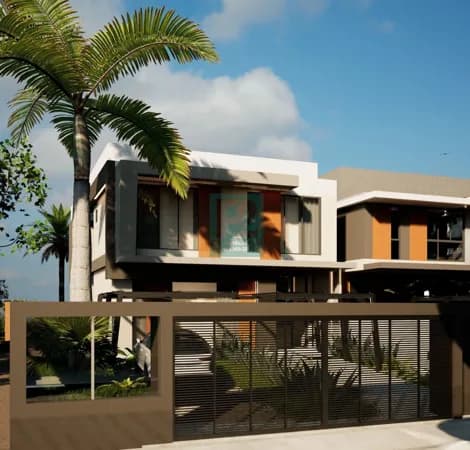 Casa Beira-Mar de Alto Padrão com 4 Suítes na Praia de Mariscal - Bombinhas/SC