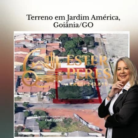 Terreno em Jardim América, Goiânia/GO