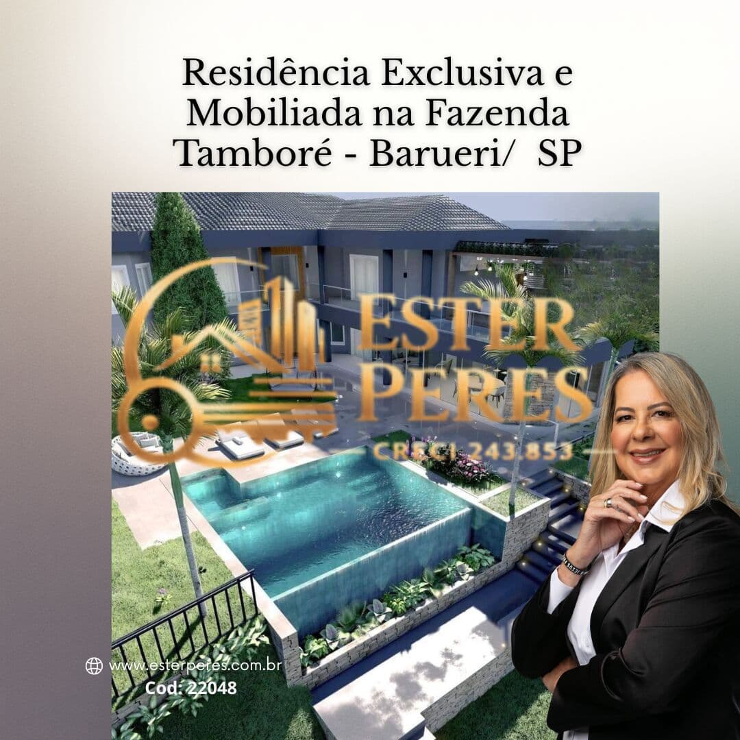 Residência Exclusiva e Mobiliada na Fazenda Tamboré