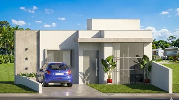 Casa Nova 3 quartos com suíte de 85m2 - novo Loteamento Rivabem