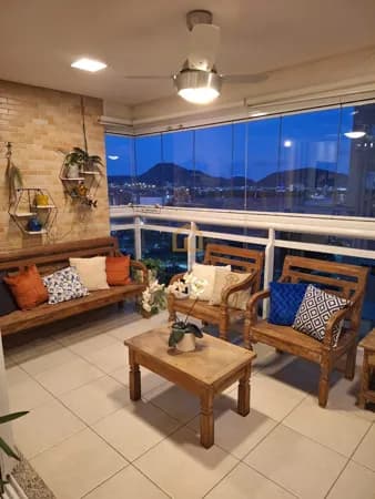 Apartamento 3 dormitórios - 1 suíte - 2 vagas demarcadas - lazer - Ponta da Praia, Santos/SP