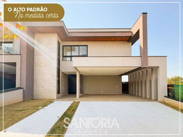 Onde a arquitetura encontra a sua melhor versão: casa nova, completa e primorosa no Brisas da Mata!