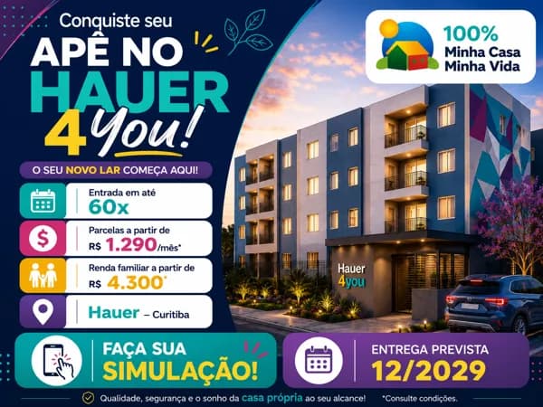Lançamento Hauer 4You - Apartamento a Venda em Curitiba