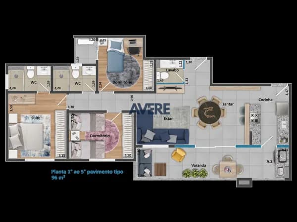 Apartamento à venda no Singolare Valinhos/SP