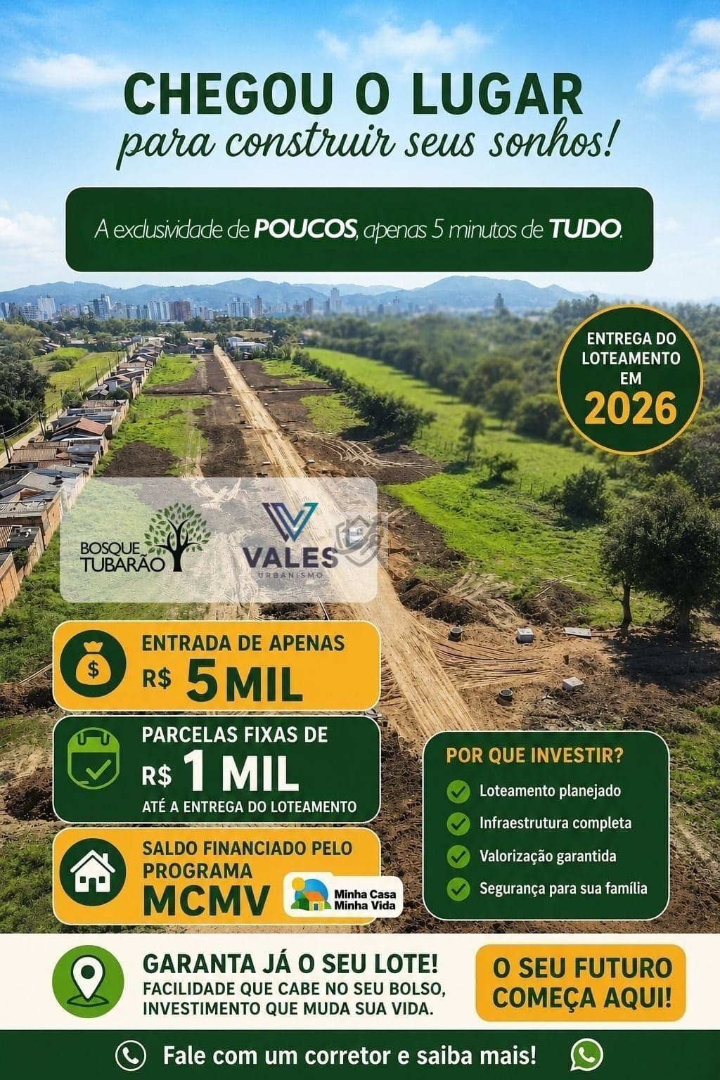 Terreno em Loteamento em São Clemente, Tubarão/SC